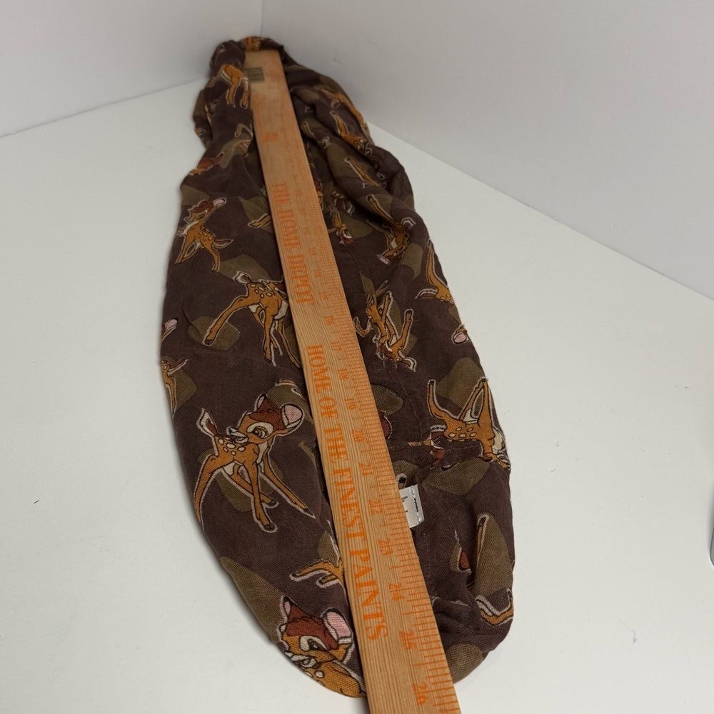 DISNEY PARK LIGHTWEIGHT INFINITY SCARF BAMBI BROWN NWT NEW ANIMAL RARE WRAP - Picture 5 of 6